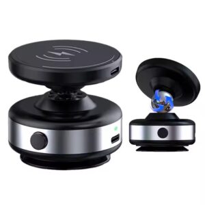 Boneruy X90W 360 Rotatable Car Magnetic Phone Holder Electric Vacuum Suction Cup Wireless Charger Phone Holder