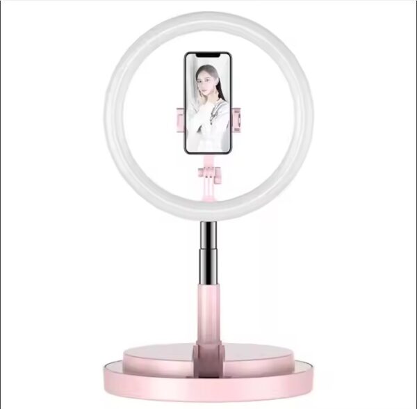 New selfie light with foldable stand and phone holder for video photography live ring light ringtone
