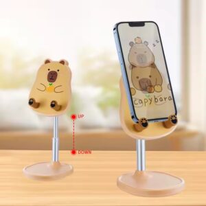 High Quality PVC & Rubber Flexible 3D Cell Phone Stand Cute Mobile Phone Holder for iPad Compatible With Desk & Home Use
