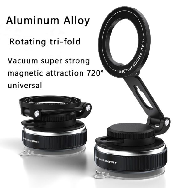 Mobile phone holder vacuum adsorption strong magnetic car mobile phone holder new cross-border technology